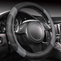 CAR PASS Line Rider Microfiber Leather Sporty Steering Wheel Cover Universal by CARPASS