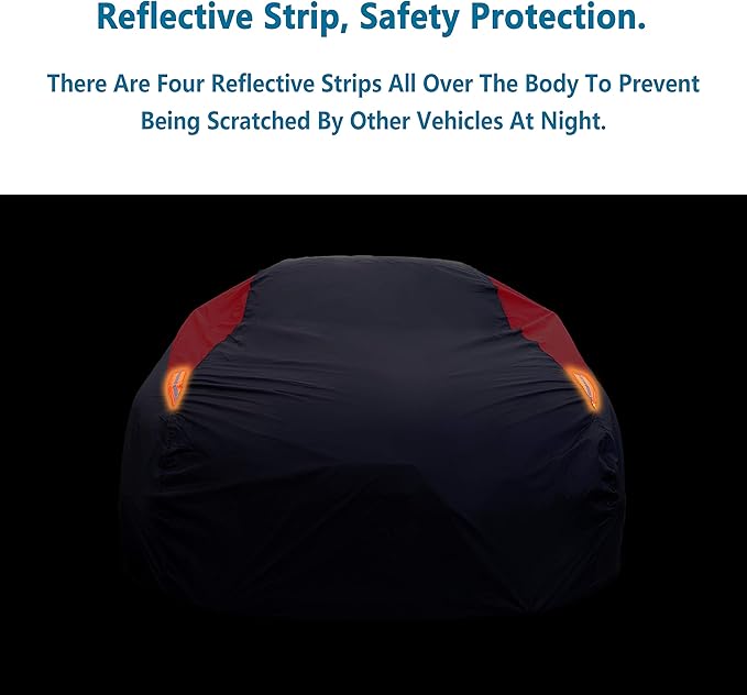 MORNYRAY Car Cover Waterproof All Weather Windproof Snowproof UV Protection - Image 4