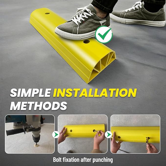 ROBLOCK 22" Parking Stopper for Home Garage & Outside, Heavy Duty Garage - Image 5