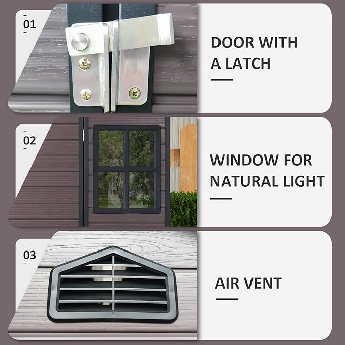 8x6 FT Outdoor Storage Shed - Image 3