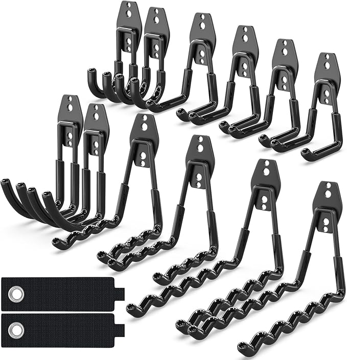 Garage Storage Hooks 14PC, Garage Wall Hooks by LAOFEEI