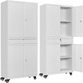 SISESOL White Metal Storage Cabinet by SISESOL