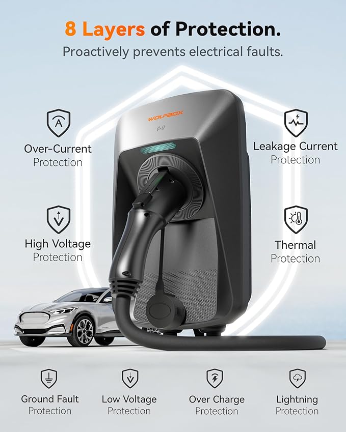 WOLFBOX Level 2 ev Charger 40 Amp J1772, ev Charger Level 2 - Image 6