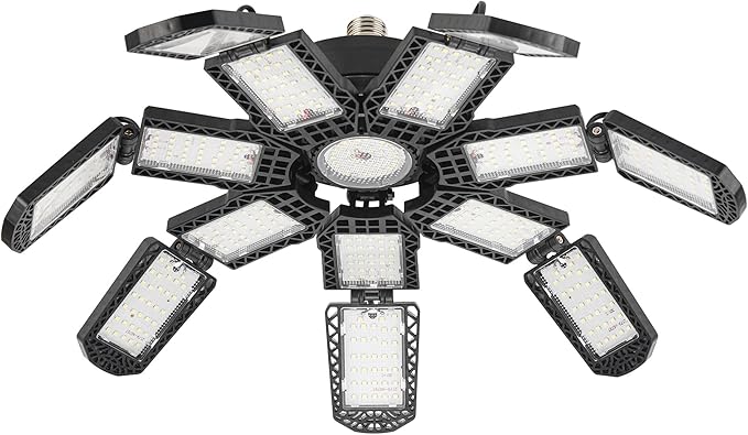 LED Garage Light, Super Bright Screw in E26/E27 Ceiling Shop Work Lamp - Image 2