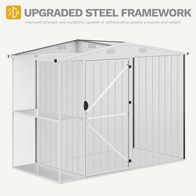 DWVO 8 x 4 ft Outdoor Storage Shed - Image 6