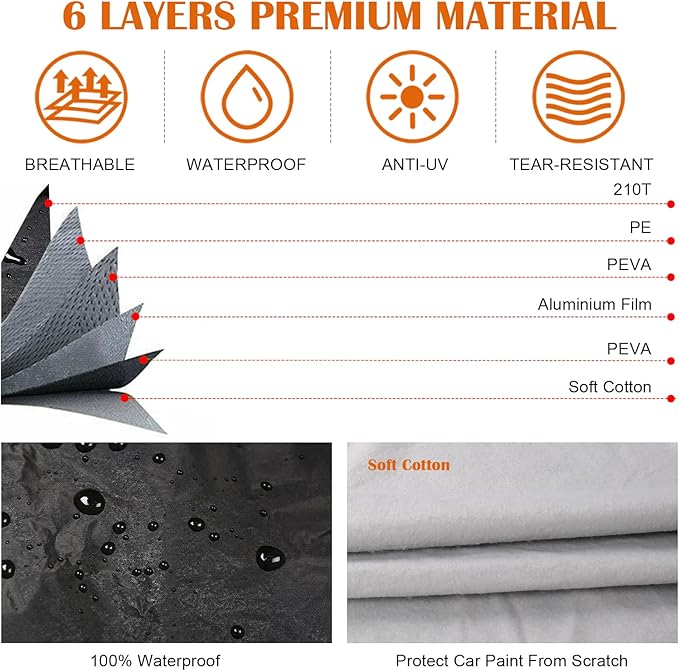 Waterproof Car Cover Compatible - Image 3