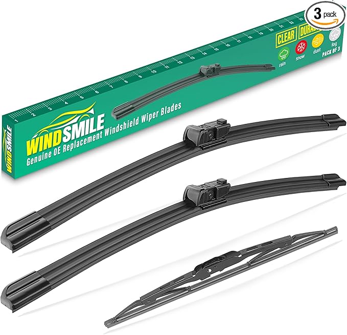 26" 17" 12" Windshield Wiper Blades Replacement by WINDSMILE