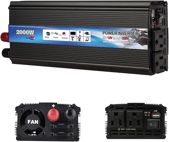 Power Inverter 2000W Car Power Inverters, 12 Volt Inverter - Image 9