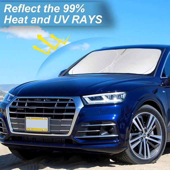 Custom fit Audi Q5 Windshield Sunshade - Image 2