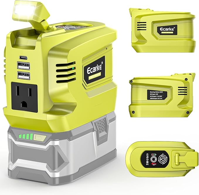 Power Inverter Compatible with Ryobi 18V Battery, DC 18V to AC 110V~120V Power - Image 8