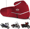 Rosefray Motorcycle Cover with Side Box Heavy Duty 600D Waterproof by Rosefray