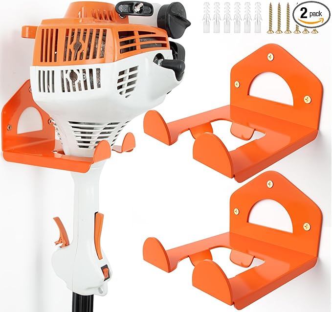 Weed Eater Hanger, Heavy Duty Weedeater Rack Wall Mount, Garage Organization by reliahom