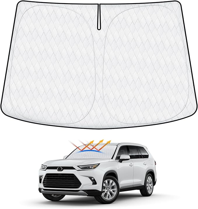Windshield Sun Shade for Toyota Tundra 2022-2025 2026, Custom Fit Foldable by cartist