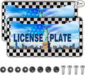 License Plate Frames Black and White License Plate Bracket Black and White by Unknown