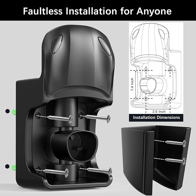 Tesla Charger Holder Wall Mount Tesla Charging Cable Organizer - Image 8