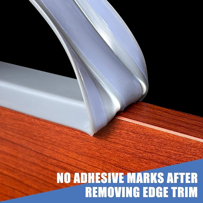Rubber Edge Trim, Flexible Edge Banding, 1/2" U Channel Furniture Edge Protector - Image 4