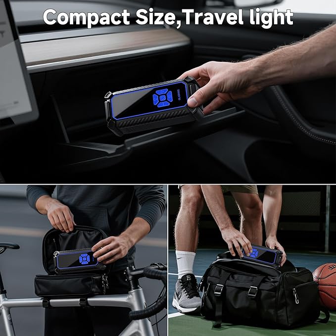 OlarHike Cordless Tire Inflator Portable Air Compressor, Quick Inflation - Image 5