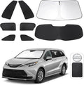 TINGLU Window Shades for Toyota Sienna 2021-2025 Accessorie Car Side Full by TINGLU