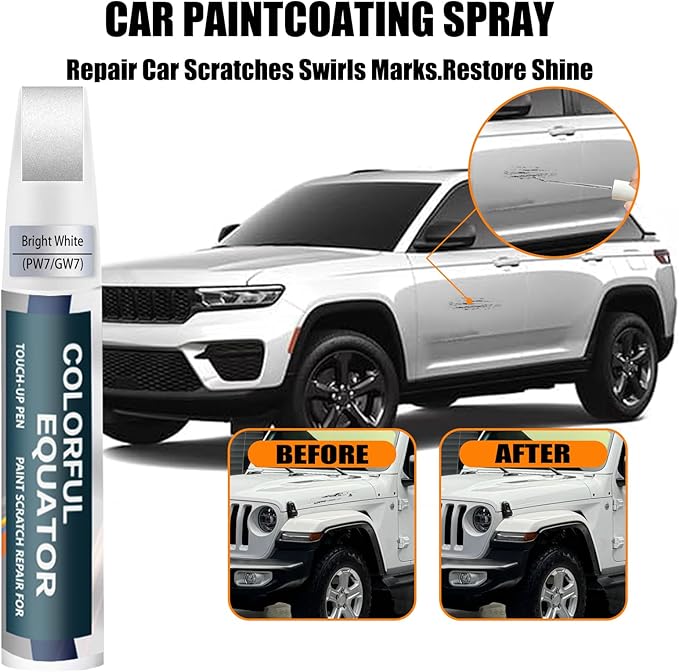 PW7/GW7 Bright White Touch Up Paint - Image 3