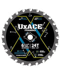 6-1/2-Inch 24-Tooth Circular Saw Blade by UXACETOOLS