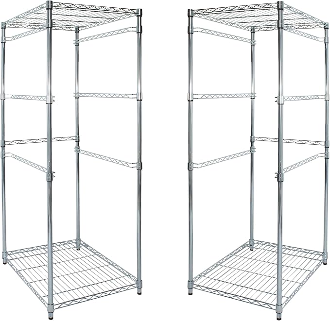 SafeRacks 2 Pack 5-Tier Steel Tote Rack by SafeRacks
