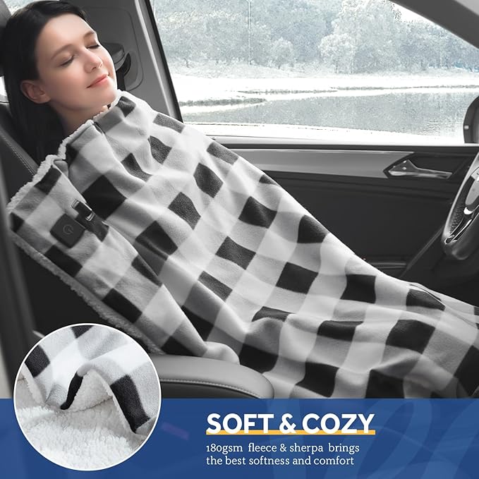 Sealy 12-Volt Heated Car Blanket, Portable Electric Blanket - Image 8