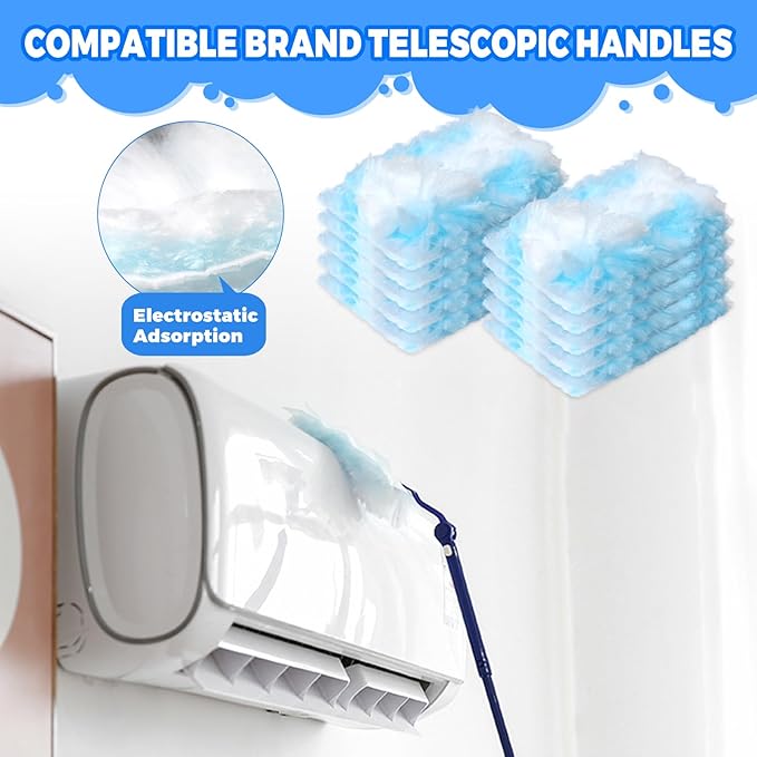 Duster Refills Compatible with Swiffer Heavy Duty Duster Refill, 3 Handles+30 - Image 4