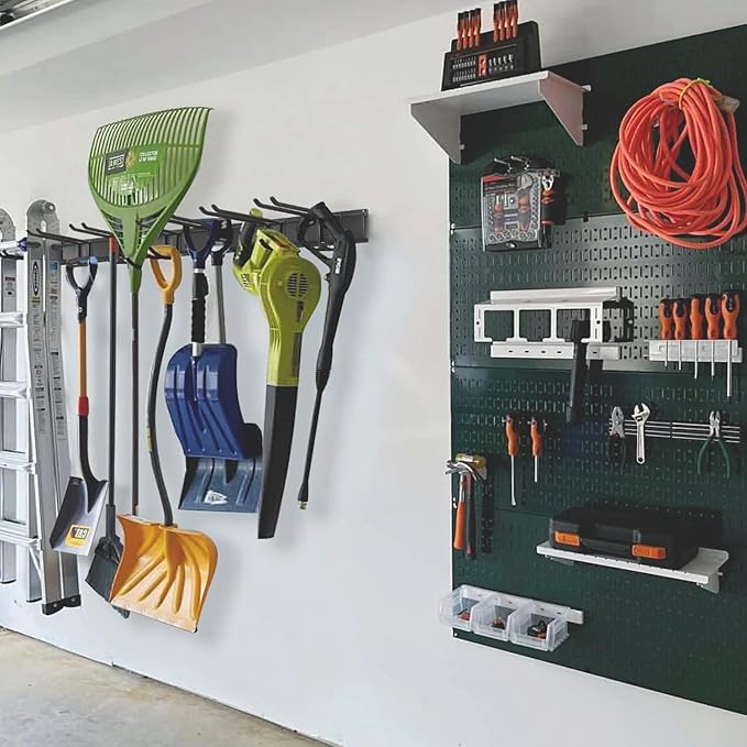 Wall Mount Tool Storage Rack, Heavy Duty Garage Storage Tool Organizer - Image 8