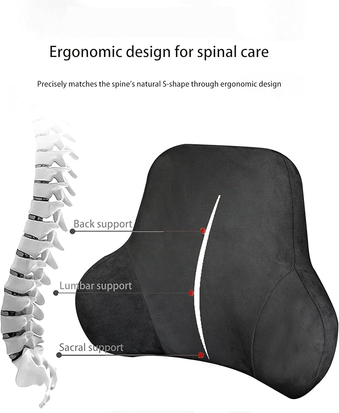 Soft Memory Foam Lumbar Support Pillow - Image 9