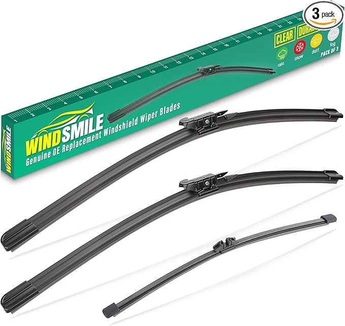 24" 20" 11" Windshield Wiper Blades Replacement by WINDSMILE
