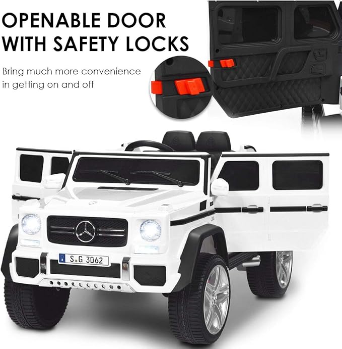 HONEY JOY Ride On Truck, Licensed Mercedes-Benz Maybach G650 Battery Powered - Image 6
