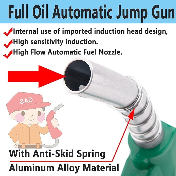 1-3/16"Automatic Fuel Nozzle, Car Fuel Filling Nozzle, Auto Shut-Off Fuel Nozzle - Image 3