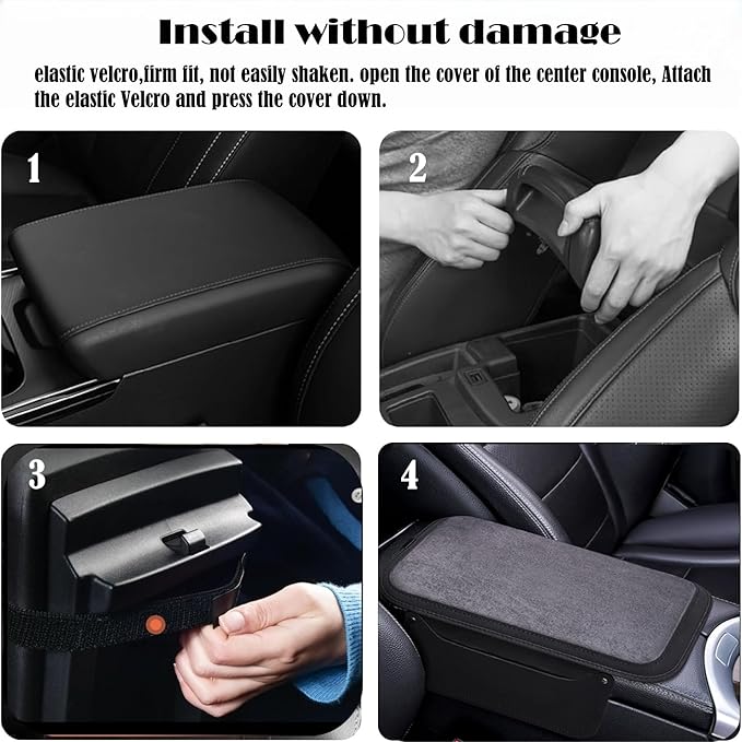Arm Rest Cover for Car with 2 Storage Bags, Central Console Cover Armrest Pad - Image 7