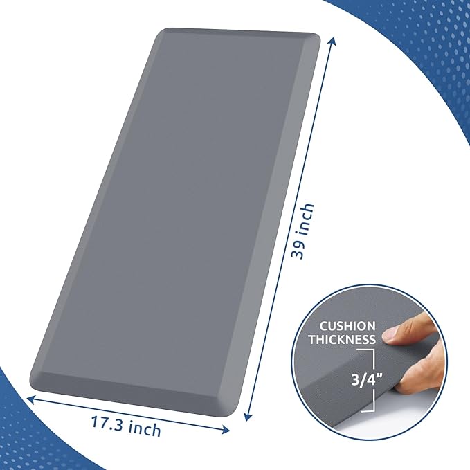 KitchenClouds Kitchen Mat Cushioned Anti Fatigue Kitchen Rug Non Slip Standing - Image 2