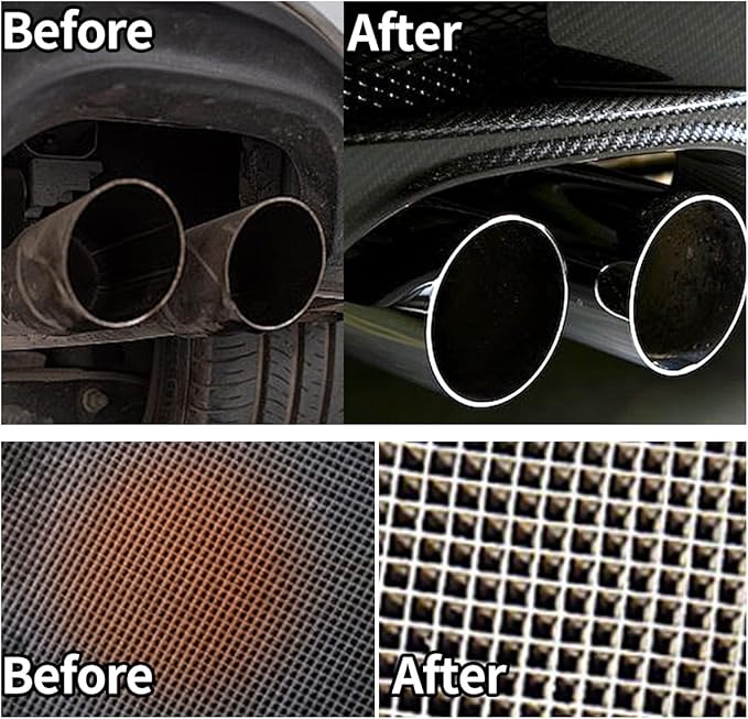 2PCS Catalytic Converter Cleaner Kit, Exhaust System Pipe Carbon Removal - Image 2