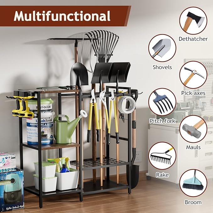 Garden Garage Tool Organizer - - Image 5