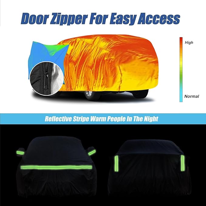 Waterproof Car Covers for 2007-2023 Chevrolet Tahoe/Cadillac Escalade/GMC Yukon - Image 6