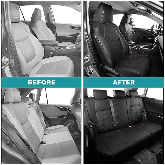 for Toyota RAV4 Seat Covers 2019 2020 2021 2022 2023 2024 2025 RAV 4 Prime & - Image 5