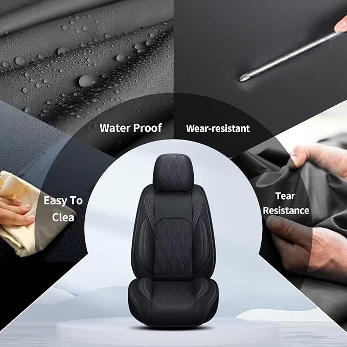 Seat Covers Fit for Toyota Camry 2012-2024 2025 Full Set, Faux Leather Car Seat - Image 6