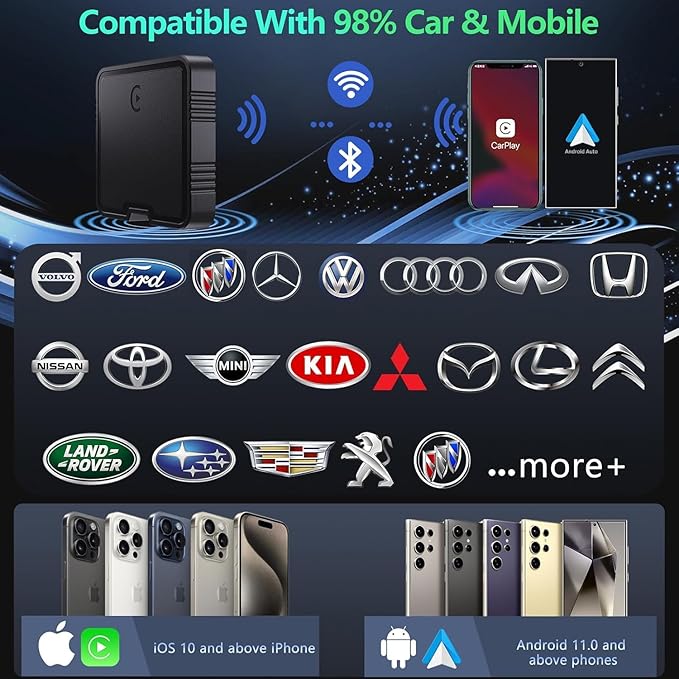 Wireless CarPlay Adapter for Convert Wired to Wireless Car Play Adapter Fast - Image 7