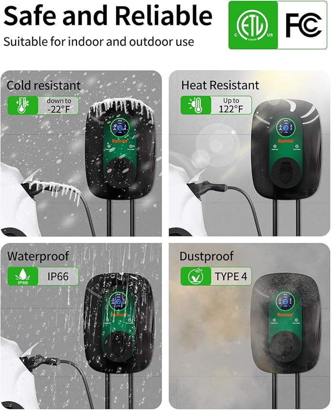 Level 2 EV Charger 40Amp, 240V Electric Vehicle Charging Stations, NEMA 14-50 - Image 5
