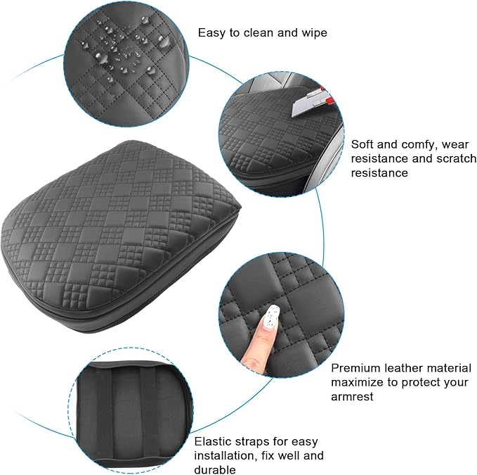 SXCY for 2025 Chevy Tahoe Suburban Armrest Cover Pad for 2025 Chevrolet Tahoe - Image 5
