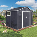 9 x 8.5 Ft Outdoor Storage Shed, Heavy-Duty Metal Shed by Unknown