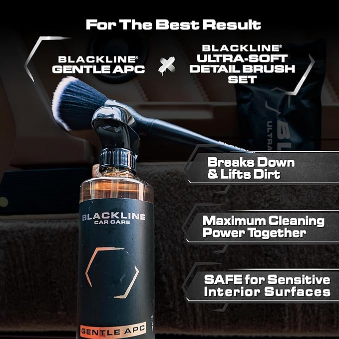 Blackline Car Detail Brushes- Luxury Car Detailing Brush Set - Image 8