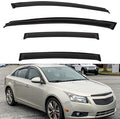 4pcs Front+Rear Smoke Tint Sun/Rain Guard Outside Mount Tape-On Vent Window by LQQDP