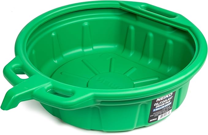 NEIKO 20761A Large Coolant/Oil Drain Pan, 4 Gallon Capacity, Antifreeze Green by NeikoTools