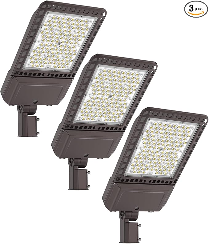 Led Parking Lot Light 300W 45, 000LM Slip Fitter Led Street Pole Light by DEMILARE