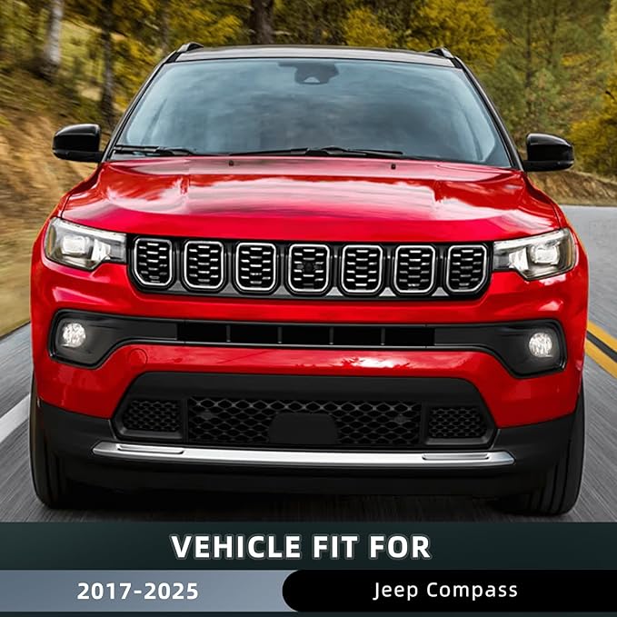in Channel Window Visors for Jeep Compass 2017 2018 2019 2020 2021 2022 2023 - Image 2