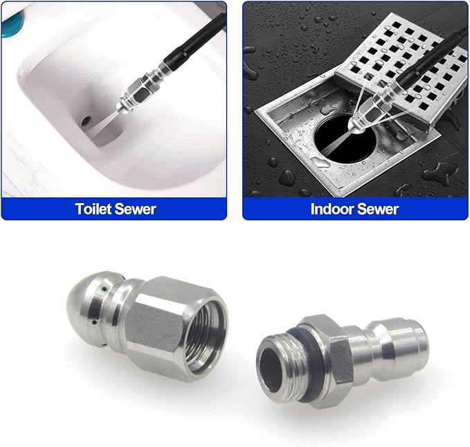 Pressure Washer Sewer Jetter Nozzle - Image 3