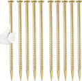 16 Inch Rebar Stakes 1/2 Inch Diameter Galvanized Steel Ground Anchors Heavy by Besitu
